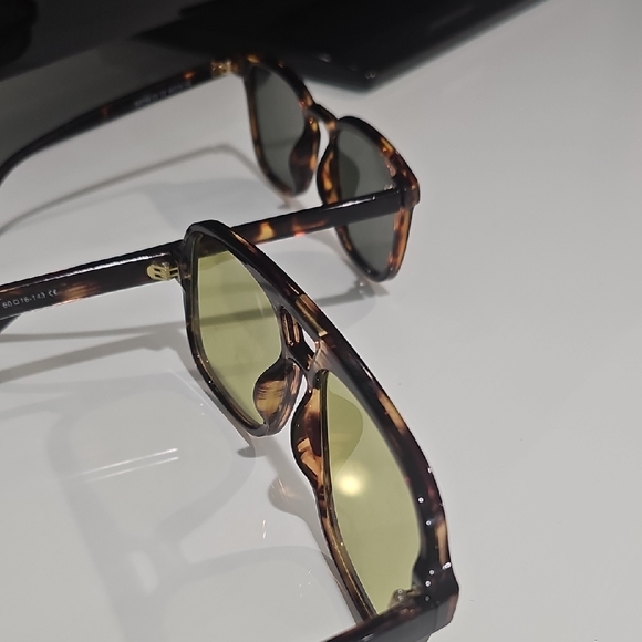 Two Pairs - Tortoise Shell Sunglasses - Light Green and Dark Green - Picture 3 of 3
